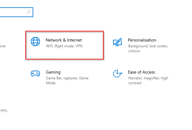 open network setting