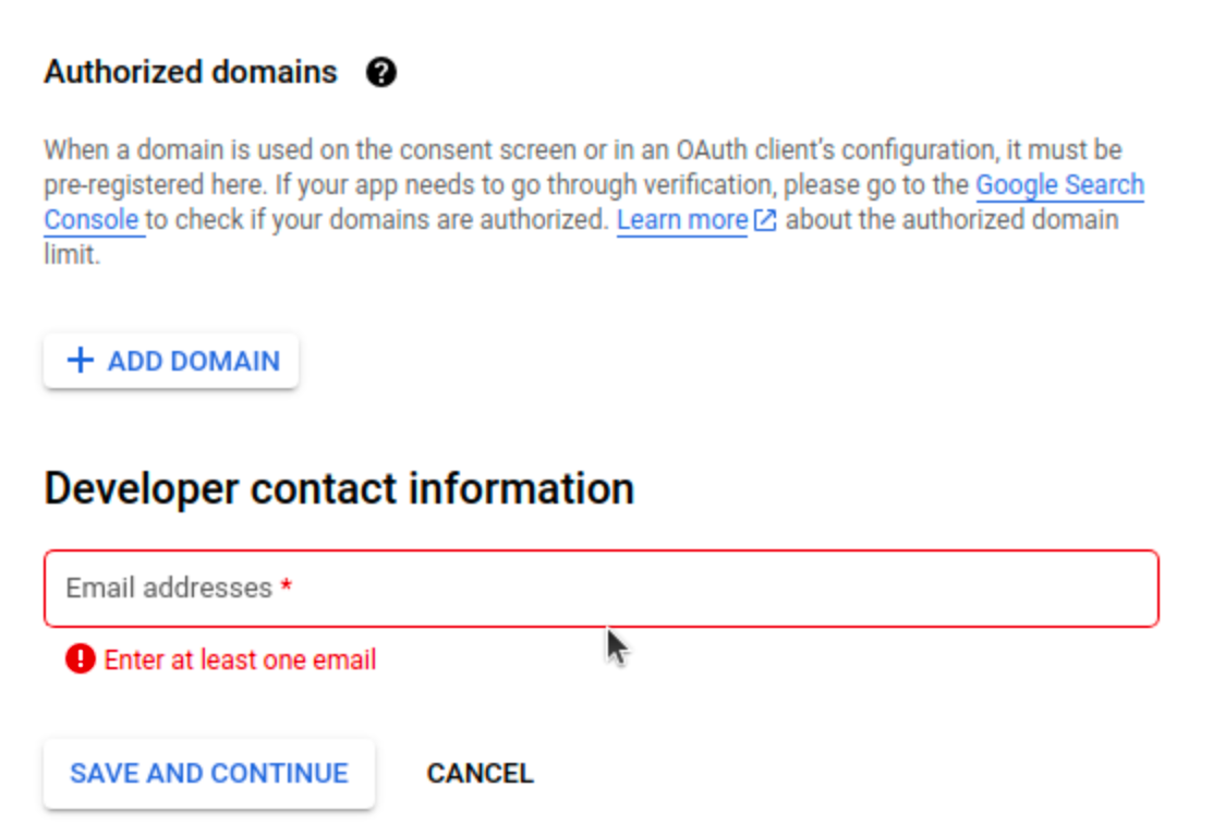 Developer information