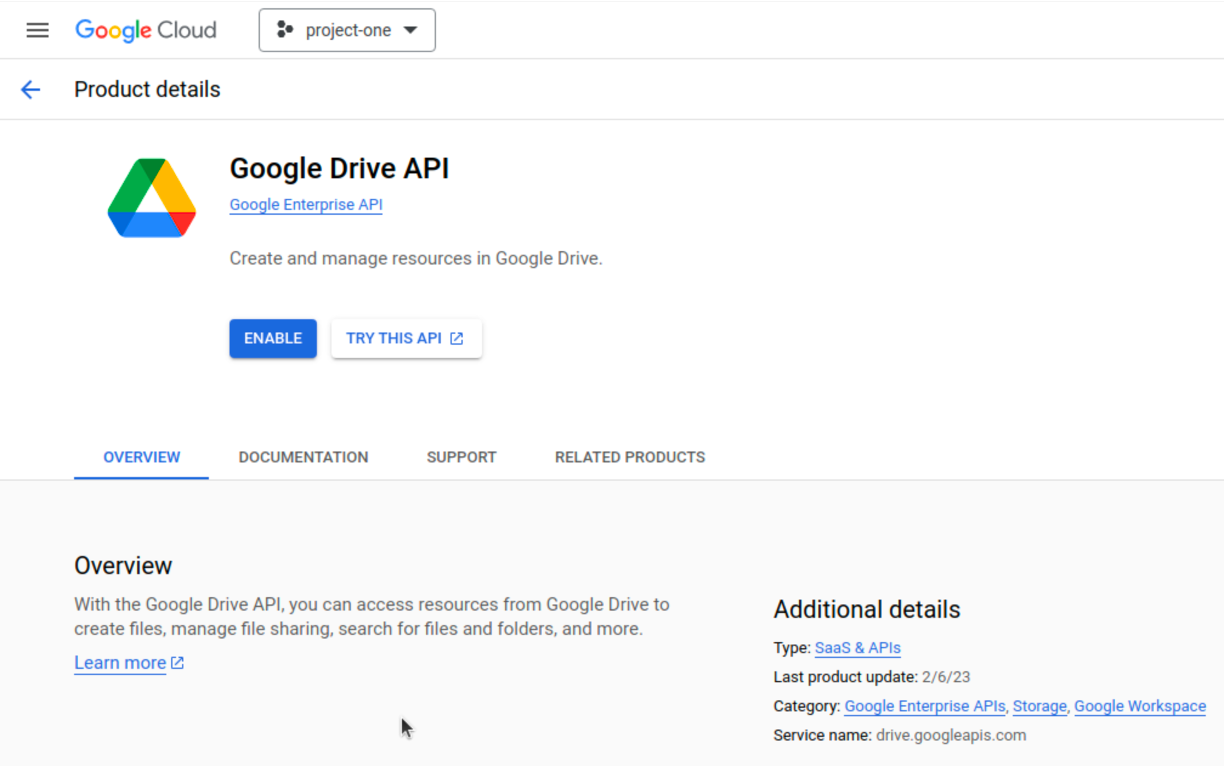 Google Drive API