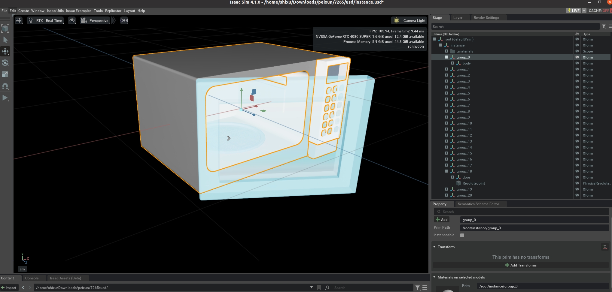 BASE_FRONT_AXIS Example