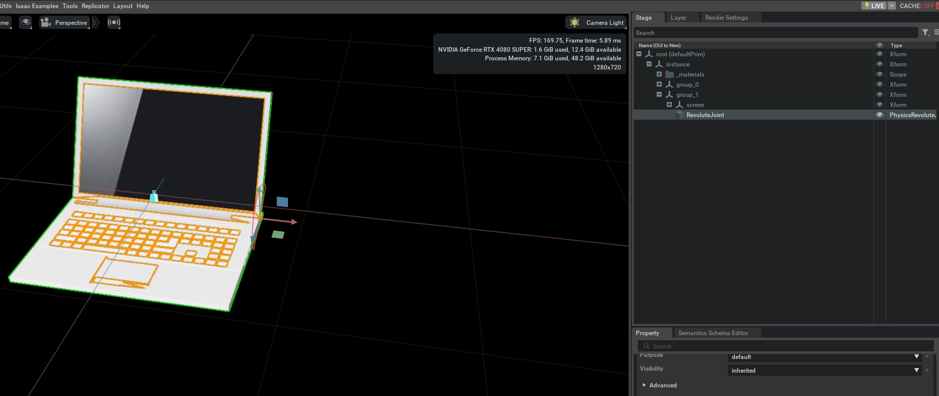 LINK0_ROT_AXIS Example