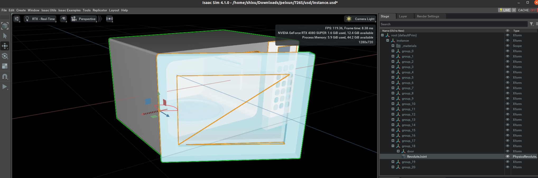 LINK0_ROT_AXIS Example